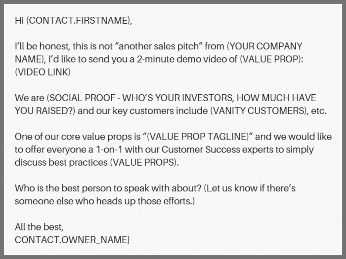 use this email template when adding a famous investor into your email to build social proof. 