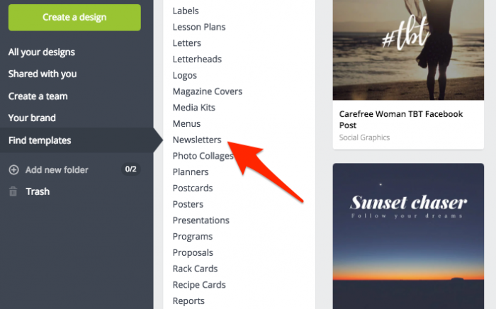 Canva templates